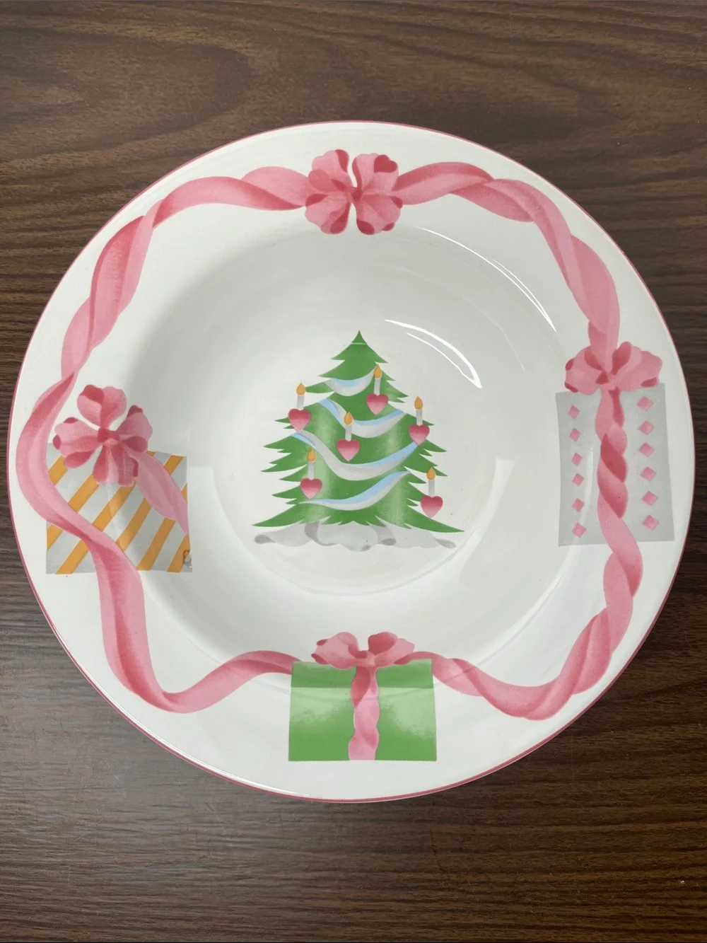 VTG 1992 Sango Home for Christmas 4829 CHINA 2 Soup Bowls